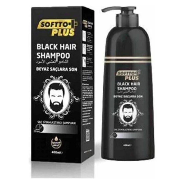Softto Plus Black Hair 350 Ml Siyah Şampuan - Görsel 8
