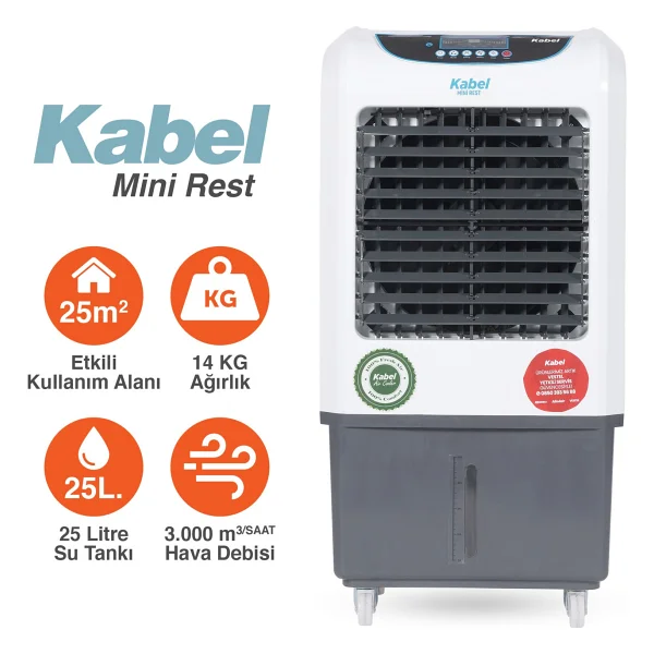 Kabel Mini Rest Portatif Hava Soğutucu - Görsel 2
