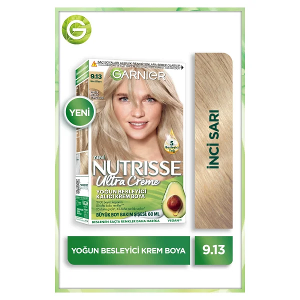 Garnier Nutrisse Ultra Creme 9.13 İnci Sarı Saç Boyası - Görsel 8