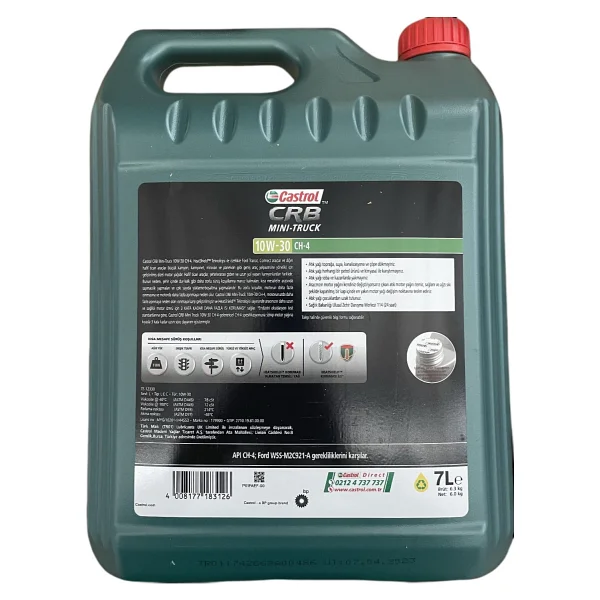 Castrol Crb Mini-Truck 10w-30 Ch-4 7 Lt Motor Yağı - Görsel 7