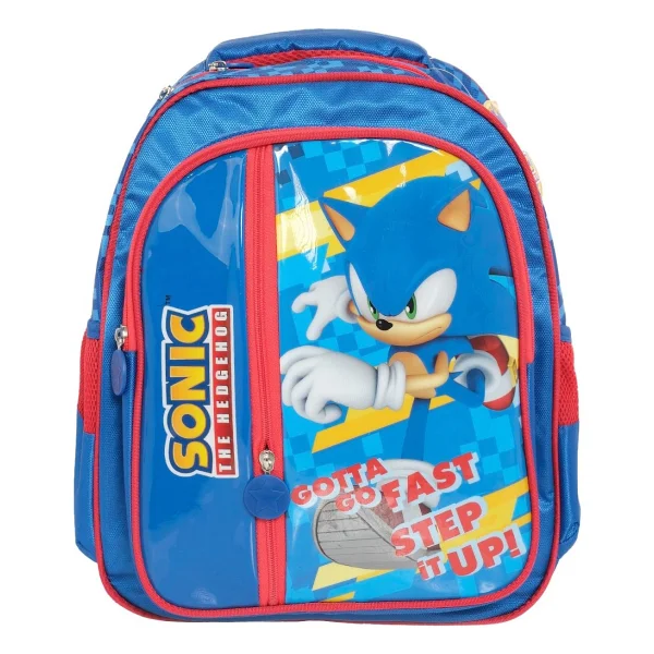 Sonic Okul Çantası Ergonomik Süngerli Sırt Paneli İle 37x29x12 Cm Çocuklar İçin - Görsel 5