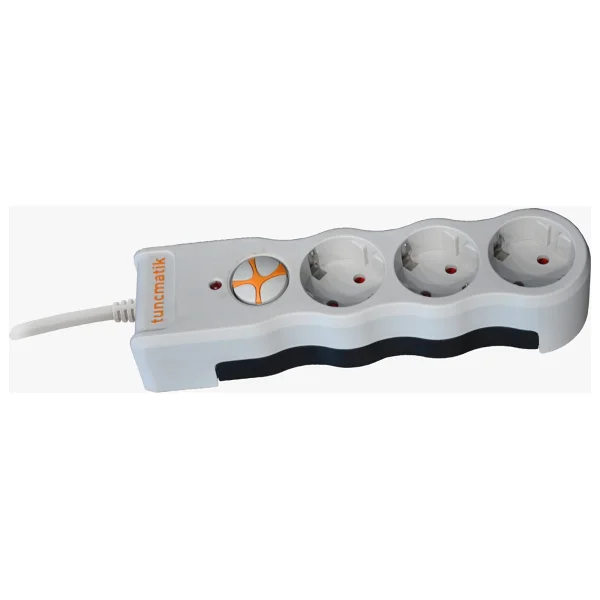 Tunçmatik Powersurge 3 Tsk19009 1050 Joule Anahtarlı Beyaz 1.5 M 3'lü Akım Korumalı Priz - Görsel 2