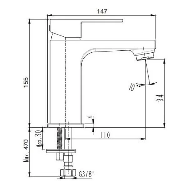 Ar Melia 102188132 Lavabo Bataryası - Görsel 2