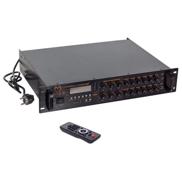 Magıcvoıce Mv-1218 USB BT-Uk 6 Zon Anfi Rms 80wx1ch +4-16-70-100v Trafolu - Görsel 4
