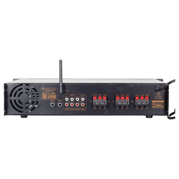 Magıcvoıce Mv-1218 USB BT-Uk 6 Zon Anfi Rms 80wx1ch +4-16-70-100v Trafolu - Görsel 2