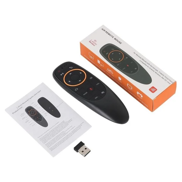 Aır Mouse 2.4ghz Smart TV Akıllı Kumanda Weko Kr G10 Androıd-Wındows-Mac-Lınux-TV Box Uyumlu Ses Komutlu - Görsel 4