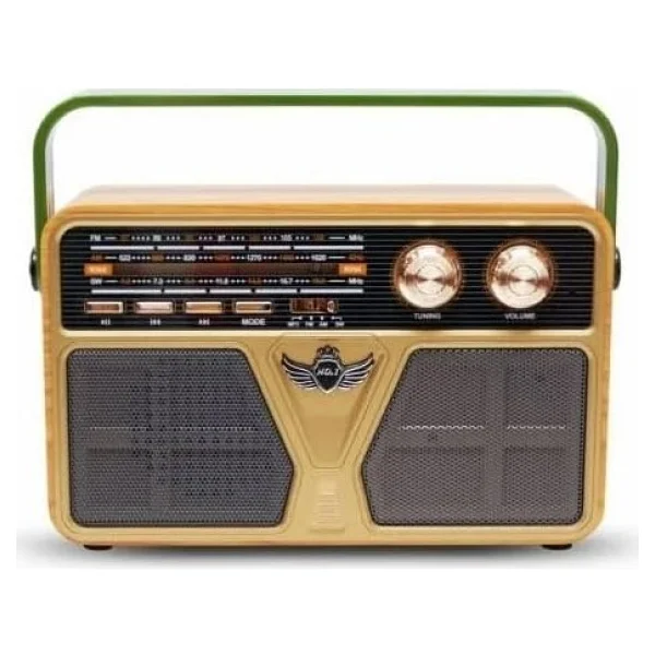 Coverzone Retro Radyo Taşınabilir Bluetooth Speaker Ve Hoparlör Ahşap Kaplama Kumandalı Klasik Antika Tarzı Iç Ve Dış Mekan Multiband USB Girişli Dekoratif Klasik Radyo Cv-5070bt - Görsel 5