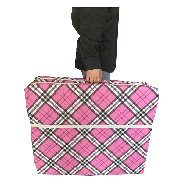 Vip Home Concept Katlanır Sünger Yatak Ekose Minder Yatak Fermuarlı 70x180x6 Cm-Pembe Ekose - 70 X 180 X 6 Cm - Görsel 3