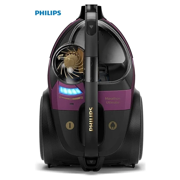 Philips Premium Marathon Ultra Emiş Güçlü Toz Torbasız Elektrikli Süpürge, Luciole Lambader Hediye - Siyah - Görsel 5