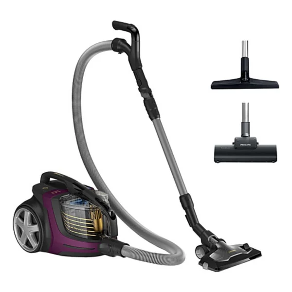 Philips Premium Marathon Ultra Emiş Güçlü Toz Torbasız Elektrikli Süpürge, Luciole Lambader Hediye - Siyah - Görsel 3