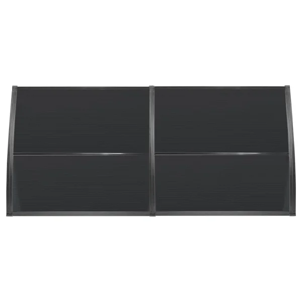 Gardenplast Lupın Kapı Pencere Üstü Pratik Sundurma 105x240 - Siyah - Görsel 5