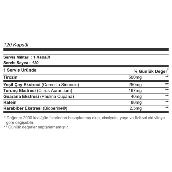 Olimp Thermo Speed Xtreme 120 Kapsül - Görsel 3