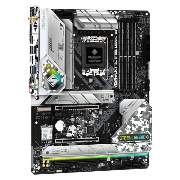 Asrock Z790 Steel Legend Wi-Fi Intel Lga1700 DDR5 Atx Anakart - Görsel 2