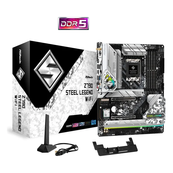 Asrock Z790 Steel Legend Wi-Fi Intel Lga1700 DDR5 Atx Anakart - Görsel 3