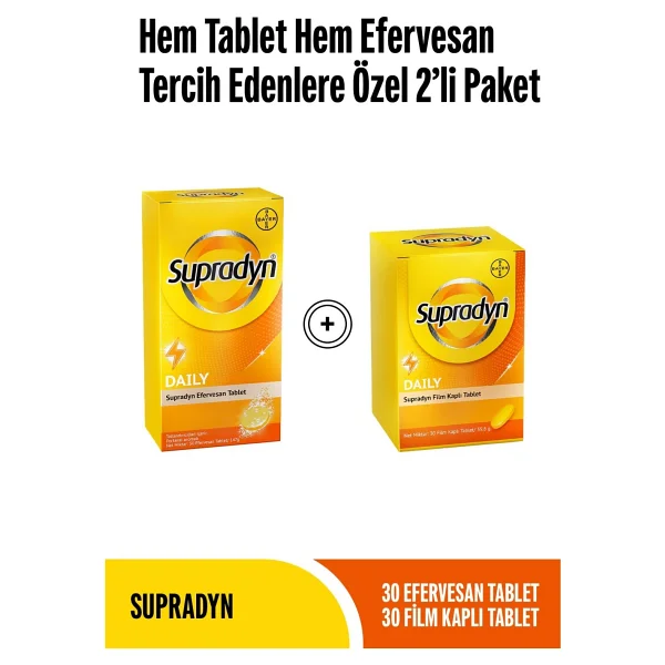 Supradyn 30 Efervesan Tablet 30 Film Kaplı Tablet - Görsel 6