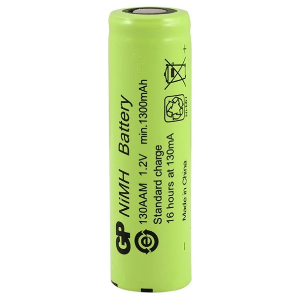 Gp 130aam 1.2 V 1300 mAh Düz Kafa Şarjlı Aa Kalem Pil - Görsel 3