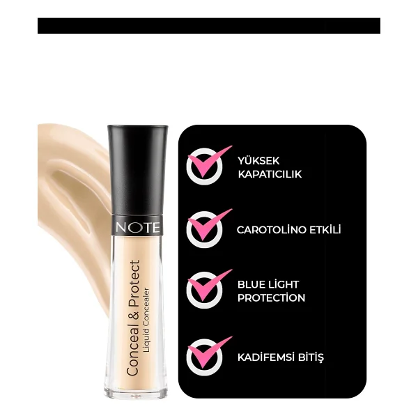 Note Conceal & Protect 04 Porcelain 4.5 Ml Likit Kapatıcı - Görsel 2