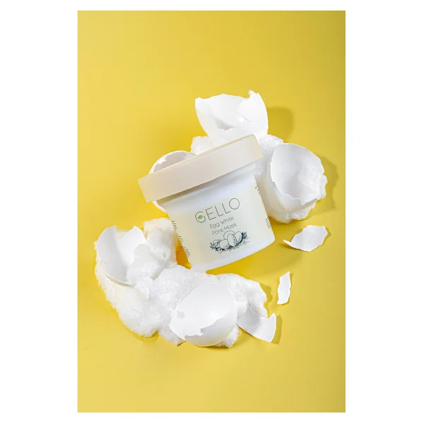 Gello Gözenek Sıkılaştırıcı Yumurta Akı Maskesi - Egg White Pore Mask - Görsel 3