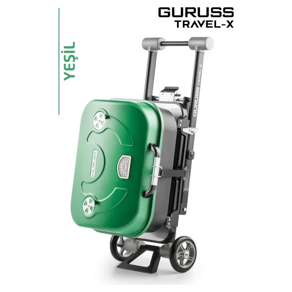 Guruss Travel-X Taşınabilir Kömürlü Kırmızı Mangal - Görsel 8