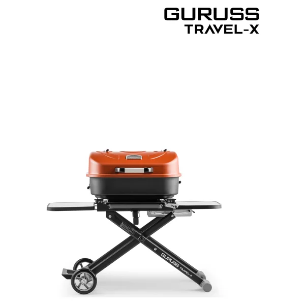 Guruss Travel-X Taşınabilir Kömürlü Kırmızı Mangal - Görsel 2