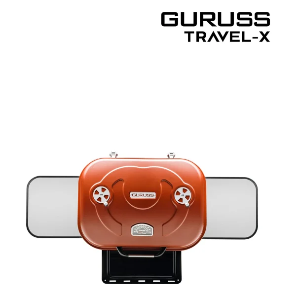 Guruss Travel-X Taşınabilir Kömürlü Kırmızı Mangal - Görsel 3