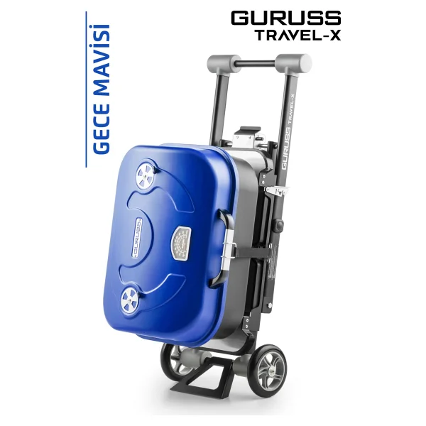 Guruss Travel-X Taşınabilir Kömürlü Gece Mavisi Mangal - Görsel 5