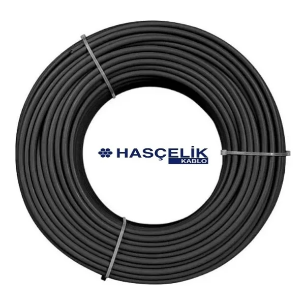 Hasçelik 6mm Solar Kablo Pv Siyah 50 Metre - Görsel 2