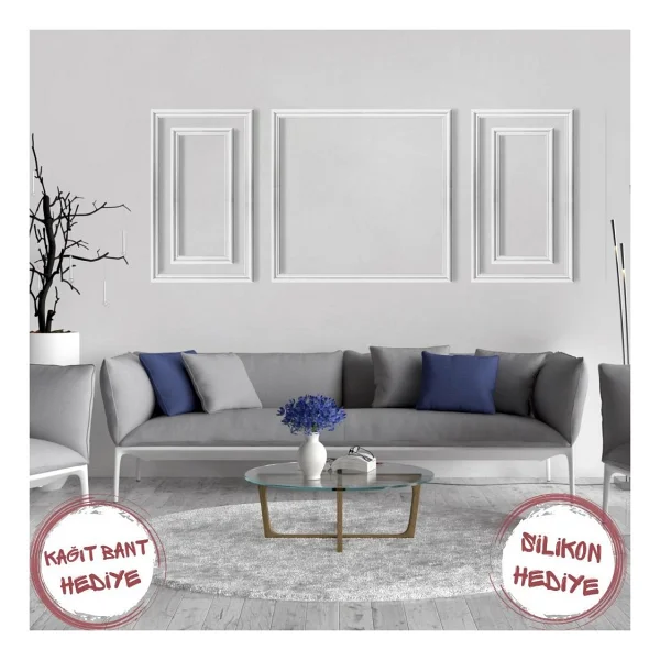 Detay Poliuretan Mdf Ahşap Akustik Duvar Paneli 100 X 280 Cm ( Barok ) - Görsel 8