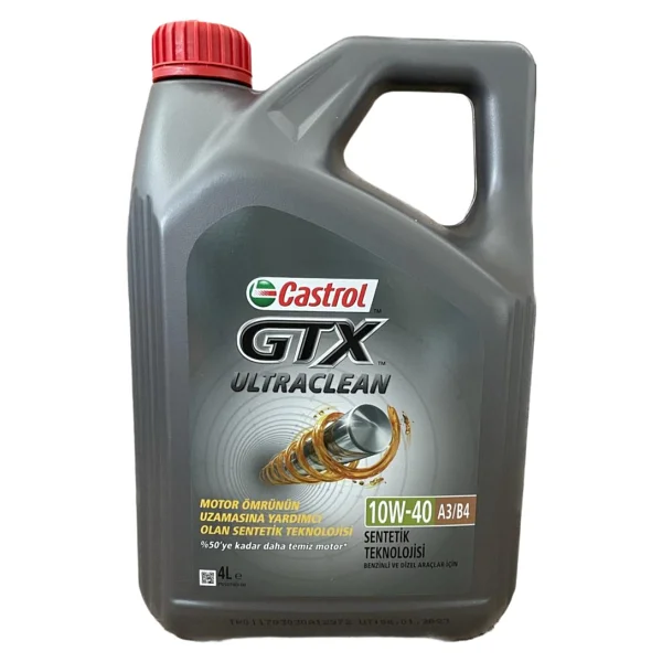 Castrol GTX Ultraclean 10w-40 A3/B4 4 Lt Motor Yağı - Görsel 3
