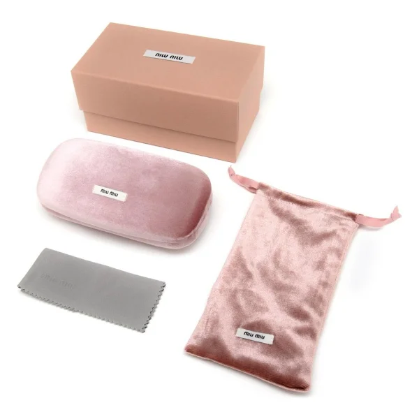 Miu Miu Logo 52ys Zvf1v1 Pink Gold-Dark Blue Kadın Güneş Gözlüğü - Görsel 10