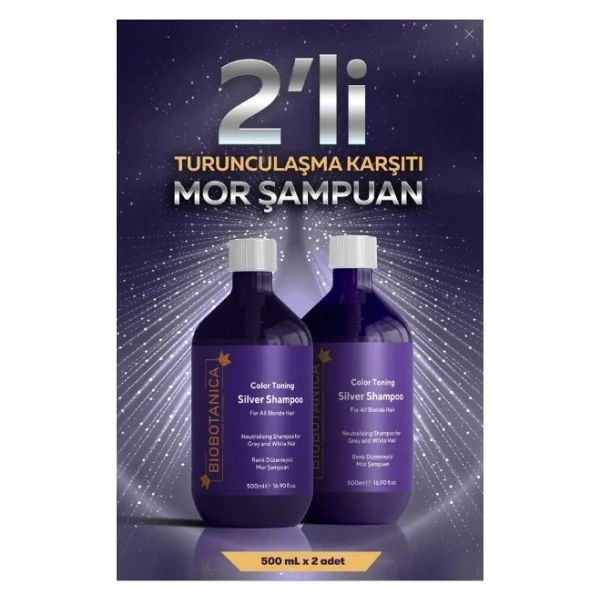 Biobotanica Mor Şampuan 2 X 500 Ml Boyalı Ve Kuru Saçlar İçin Renk Koruyucu Parabensiz - Görsel 4