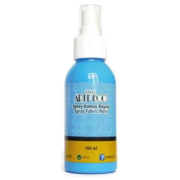 Artdeco 1209 100 Ml Açık Mavi Sprey Kumaş Boyası - Görsel 2