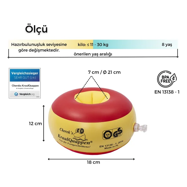 Kraulquappen 0022-Kq-F 21x7 Cm İleri Seviye Çocuk Deniz Kolluğu - Görsel 5