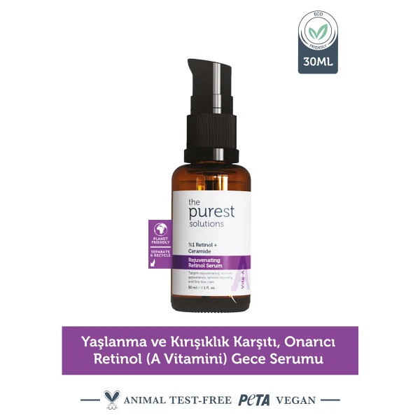 The Purest Solutions Rejuvenating Ceramide Yaşlanma Karşıtı %1 30 Ml Retinol Serum - Görsel 8