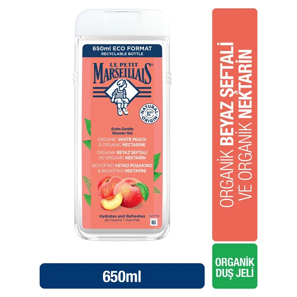 Le Petit Marseillais Beyaz Şeftali Ve Nektarin Duş Jeli 650 Ml - Görsel 4