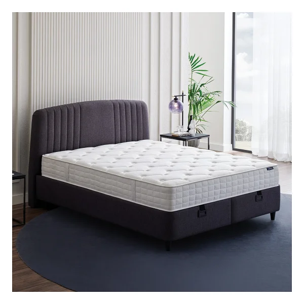 Yataş Bedding Silver Therapy Yatak, Canto Baza, Silver Başlık Tek Kişilik 3'lü Set - Antrasit - 90 X 190 Cm - Görsel 7