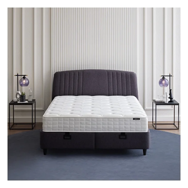 Yataş Bedding Silver Therapy Yatak, Canto Baza, Silver Başlık Tek Kişilik 3'lü Set - Antrasit - 90 X 190 Cm - Görsel 2