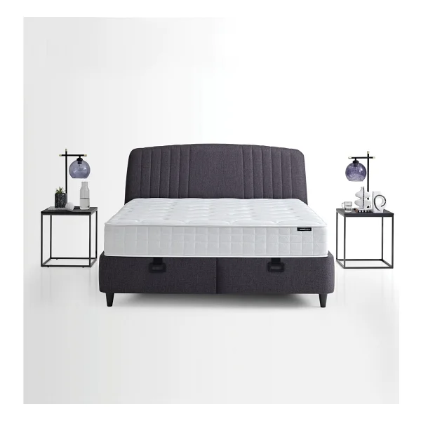 Yataş Bedding Silver Therapy Yatak, Canto Baza, Silver Başlık Tek Kişilik 3'lü Set - Antrasit - 90 X 190 Cm - Görsel 4