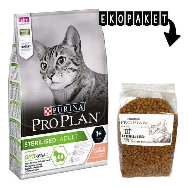 Pro Plan Sterilised Somonlu 1 Kg Kısırlaştırılmış Yetişkin Kedi Maması - Açık Paket - Görsel 2