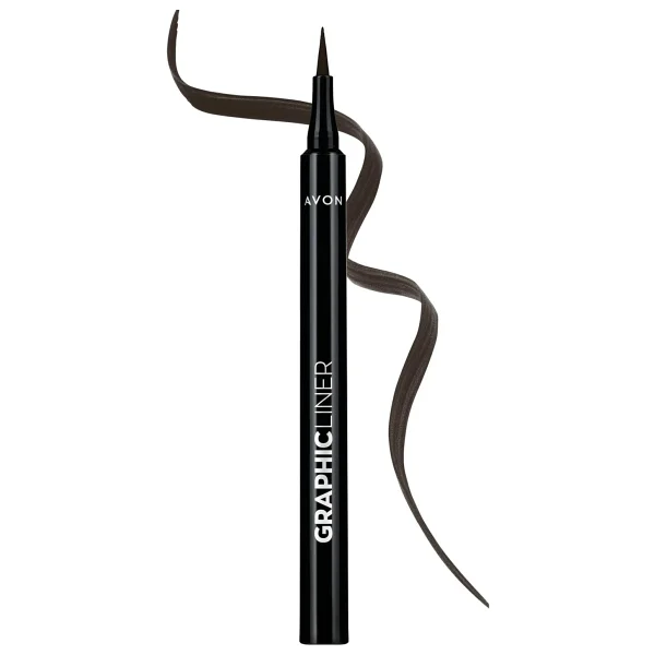 Avon Graphic Liner Keskin Uçlu Likit Eyeliner Burnt Umber - Görsel 7