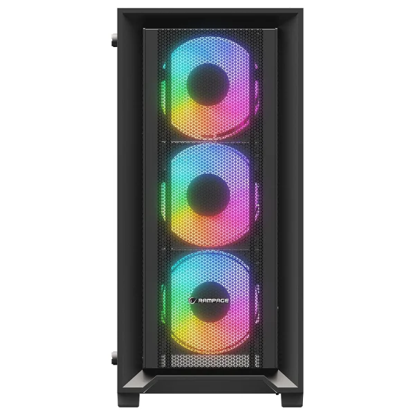 Rampage Voyager RGB Fanlı Siyah 750 W Atx Oyuncu Kasası - Görsel 3