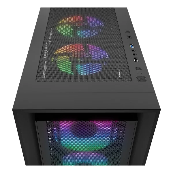 Rampage Voyager RGB Fanlı Siyah 750 W Atx Oyuncu Kasası - Görsel 5