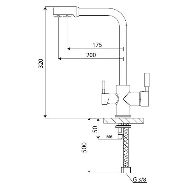 Aceser 3 Yollu Arıtma Çıkışlı Mutfak Bataryası - Görsel 4