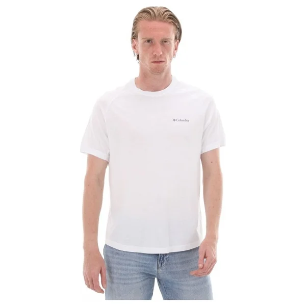 Columbia Csc Comfort Cs0303-100 Beyaz Kısa Kollu Bisiklet Yaka Erkek Tişört - Görsel 6
