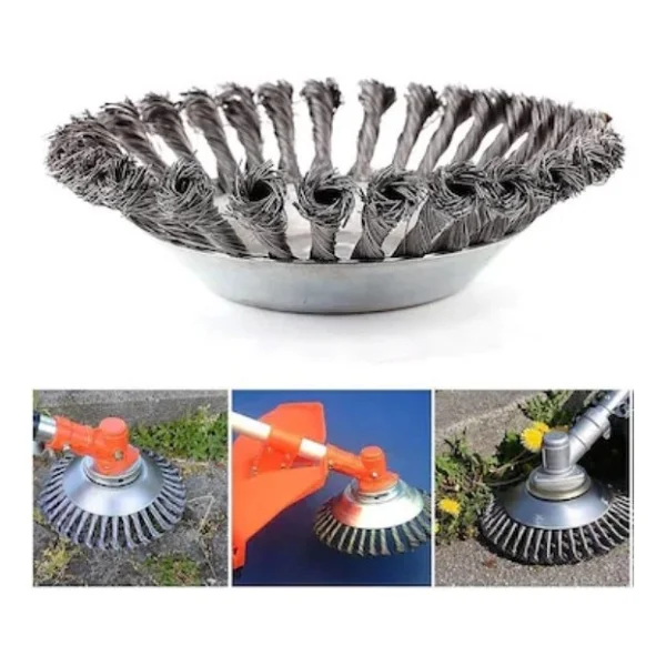 Rapco Motorlu Tırpan Çelik Telli Fırça Başlık 8'' - Görsel 5