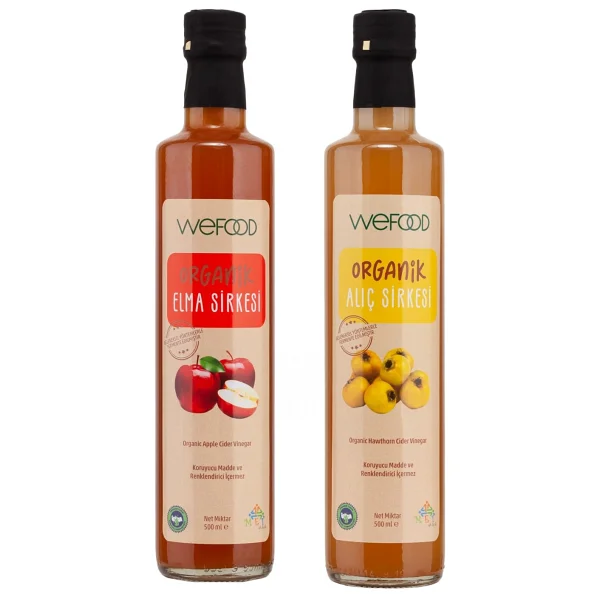 Wefood Organik Alıç Sirkesi 500 Ml + Organik Elma Sirkesi 500 Ml - Görsel 3