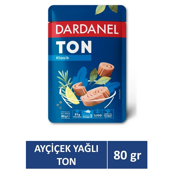 Dardanel Ayçiçek Yağlı Poşet Ton Balığı 80 gr - Görsel 7