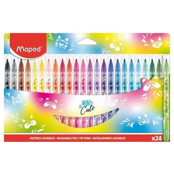 Maped Mini Cute 24'lü Keçeli Kalem Seti - Görsel 4