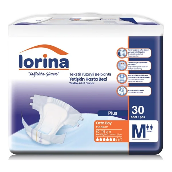 Lorina Belbantlı Orta Boy M 30'lu Hasta Bezi - Görsel 5