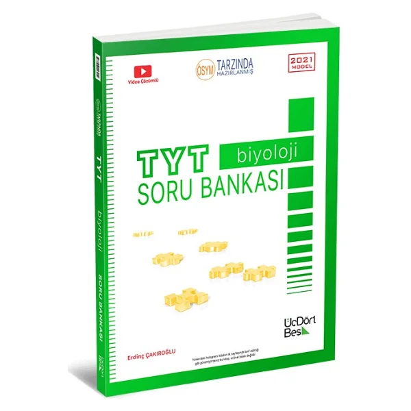 Üçdörtbeş Yayınları Tyt Biyoloji Soru Bankası - Görsel 5